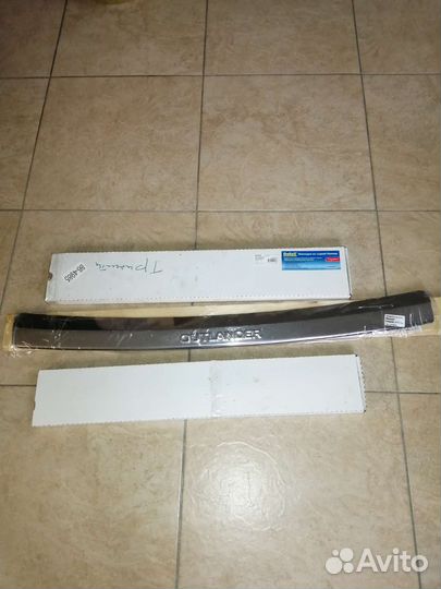 Накладка на задний бампер mitsubishi outlander 3