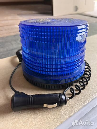 Маяк светодиодный синий Спецсигнал мигалка