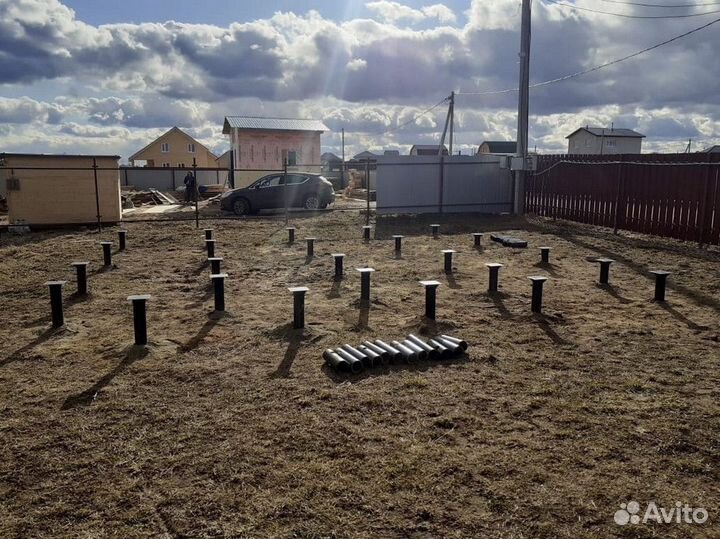 Фундамент на винтовых сваях Винтовые сваи под ключ