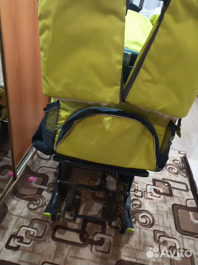 Детские санки коляска с колесами
