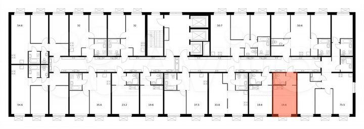 Квартира-студия, 19,5 м², 4/25 эт.