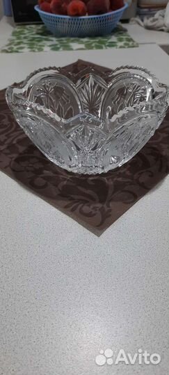 Салатник хрустальный