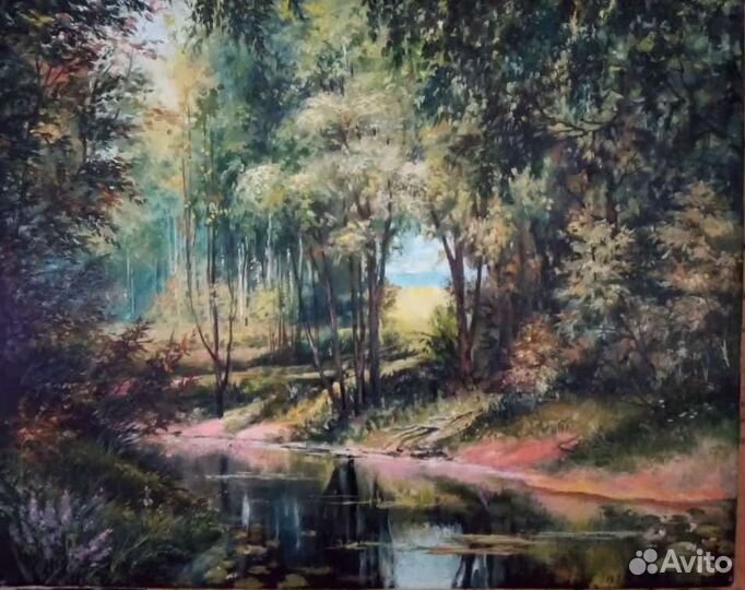 Картина маслом на холсте пейзаж