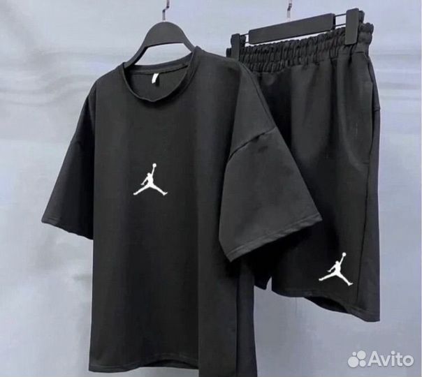 Костюм мужской летний с шортами L и M oversize