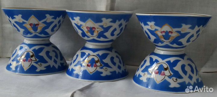 Пиалы Фарфор Песочное. СССР 6шт
