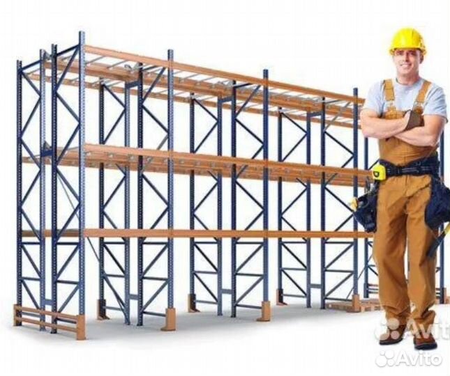 Монтаж стелажей