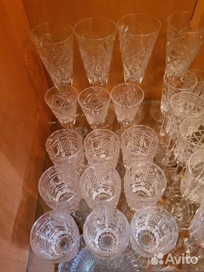 Сервиз хрустальный СССР 66 предметов
