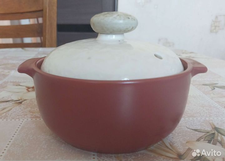 Кастрюля керамическая 400мл горшок для запекания