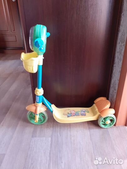 Самокат детский трехколесный б/у