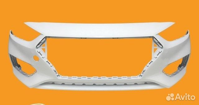 Передний Бампер на Hyundai Solaris 2011-22 - Новый