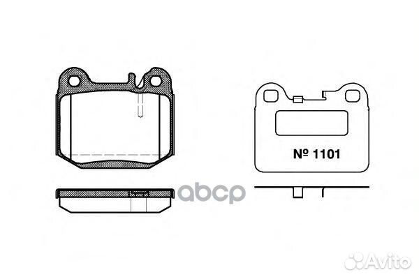 Колодки торм.зад. 0014.40 Remsa