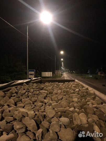 Доставка тонаром шебень песок камень