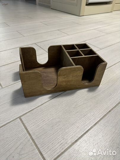 Деревяные салфетницы с отделениями