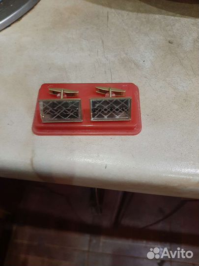 Запонки СССР в футляре