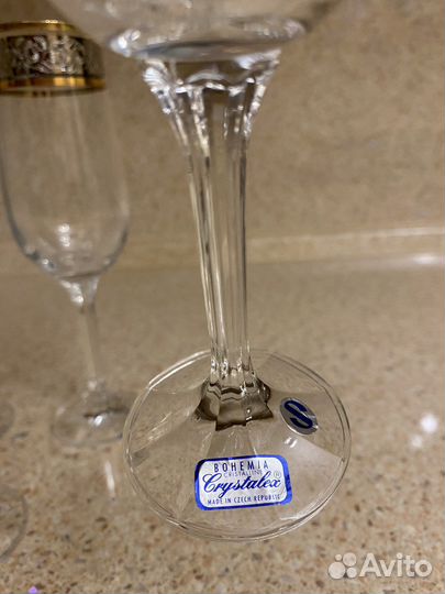 Фужеры рюмки богемия
