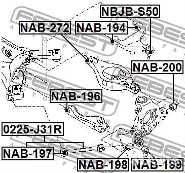 Сайлентблок febest nab194