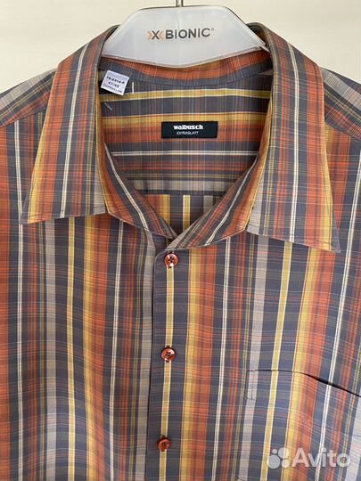 Винтажная рубашка Walbusch (Германия). Хлопок