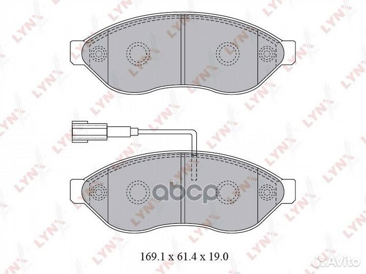 Колодки тормозные дисковые BD-2828 lynxauto