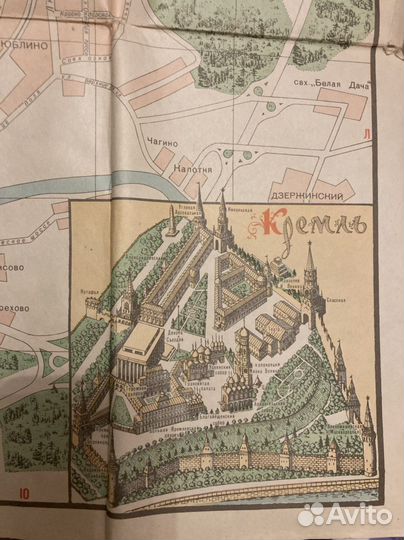 Старая схема Москвы