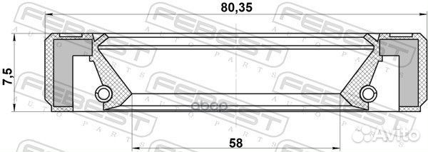 Сальник привода audi A4 avant (8ED) 2004-2008/6