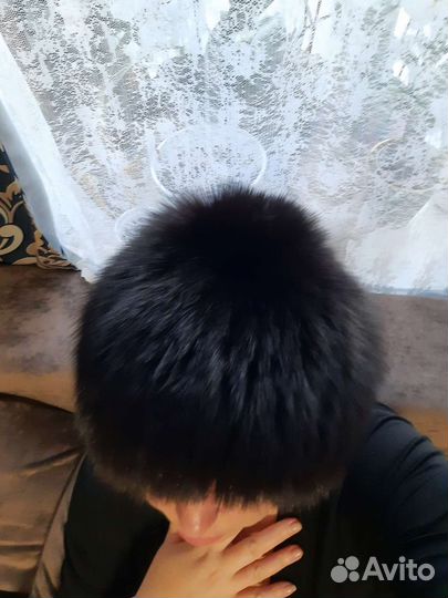 Шапка чернобурка