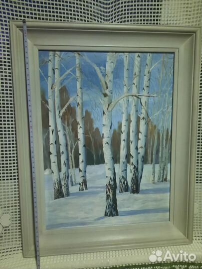 Картина маслом Березы