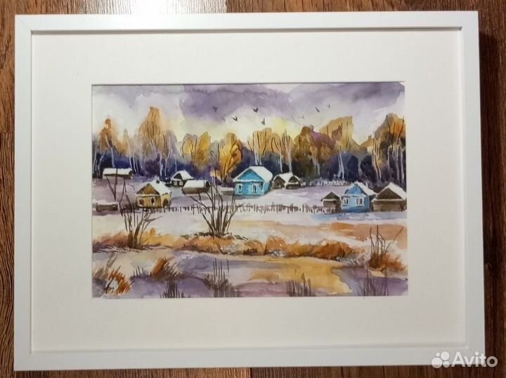 Картина акыарелью, Скоро зима