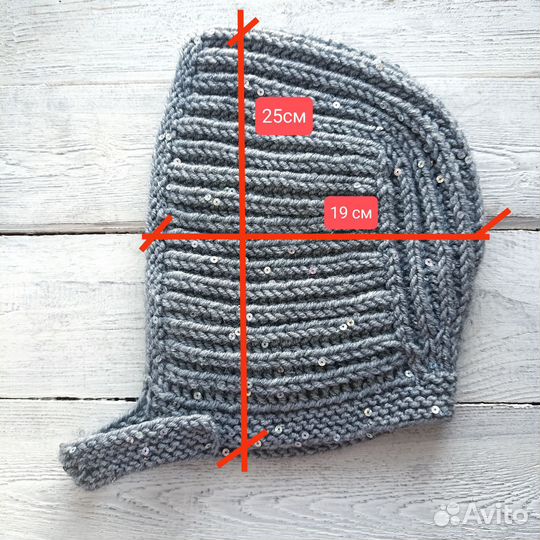 Вязаная шапка/чепчик