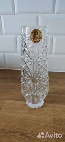 Ваза хрустальная СССР гусь хрустальный