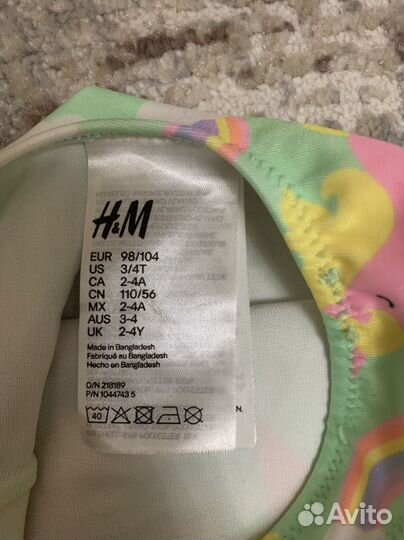 Купальник hm 98-104 на 2-4 года
