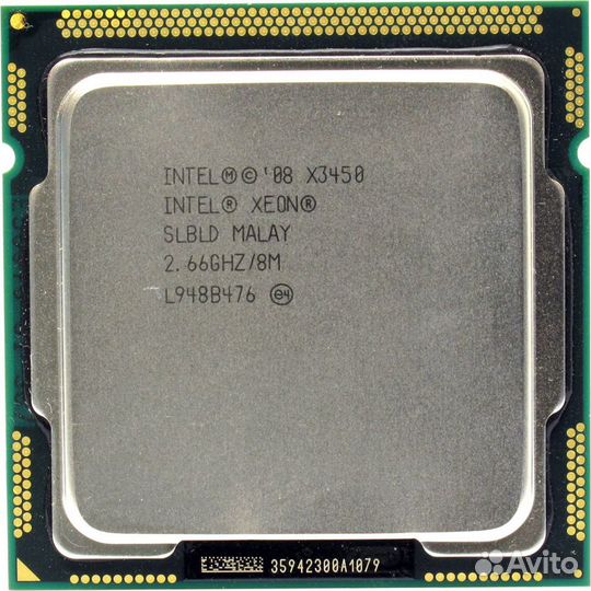 Процессор Intel Xeon X3450 (1156 2.6-3.2GHz 4c/8t)