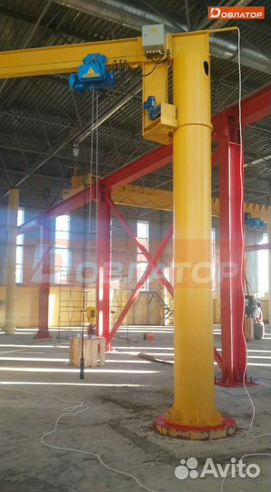 Кран консольный поворотный на колонне