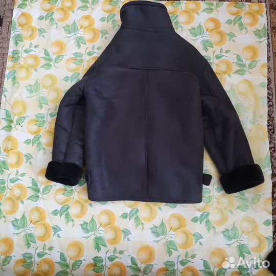 Кожаная дубленка мужская 48 50