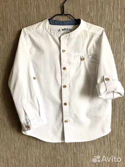 Белая рубашка для мальчика на 2г LC Waik