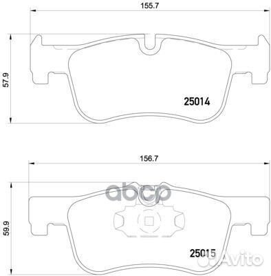 Колодки тормозные дисковые Xtra перед P0607