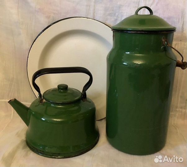 Чайник,бидон,посуда эмалированная СССР