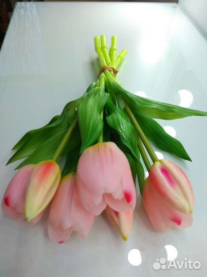 Тюльпаны искусственные. Силиконовые