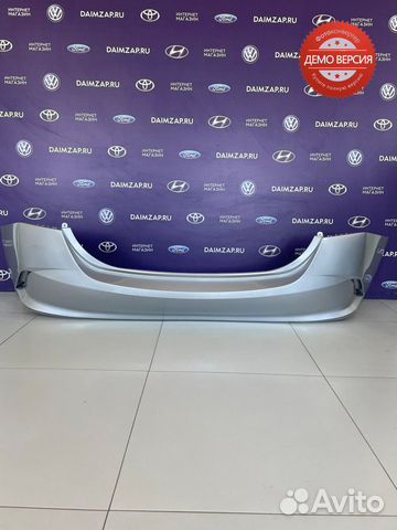 Бампер задний hyundai solaris 2020 серебристый