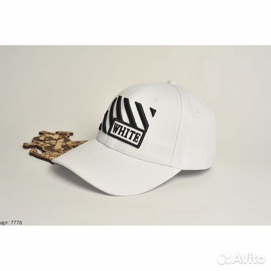 Кепка off white белая