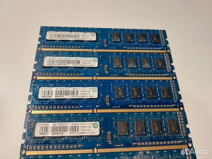 4GB DDR3 и DDR3L несколько разных планок