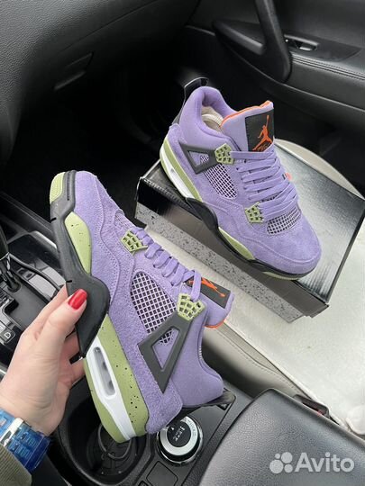 Jordan 4 Canyon Purple р.41-46 зима/шерсть