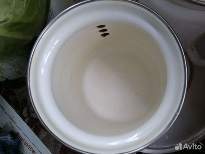 Кофейник (чайник) СССР эмалированный