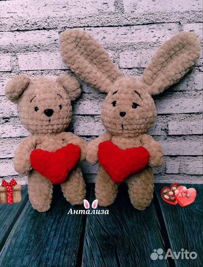 Мягкие игрушки/Вязаные/подарить на День рождения