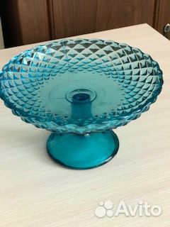 Вазы из цветного стекла и хрустальная -СССР