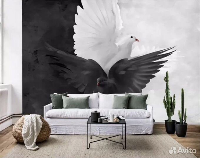 Фотообои 3d голуби