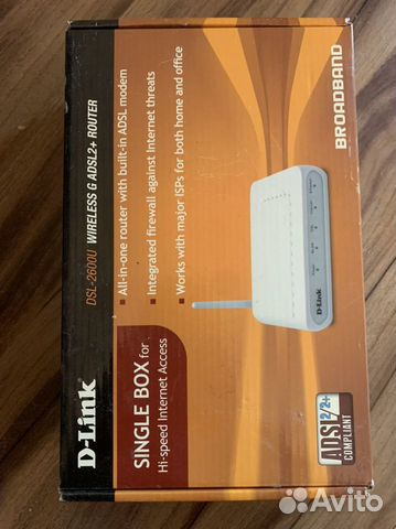Роутер D-link dsl-2600u