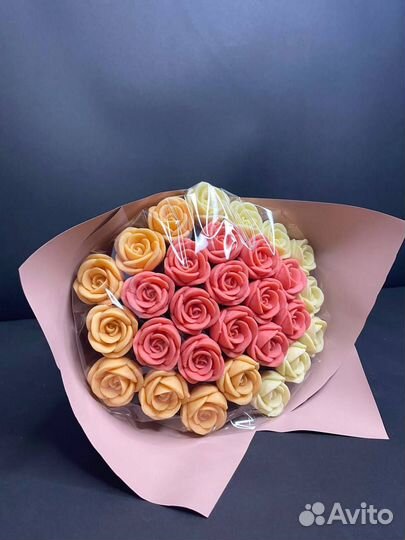 Розы из Бельгийского Шоколада - 29 шт в Букете