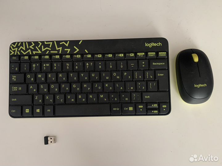 Беспроводная клавиатура и мышь logitech