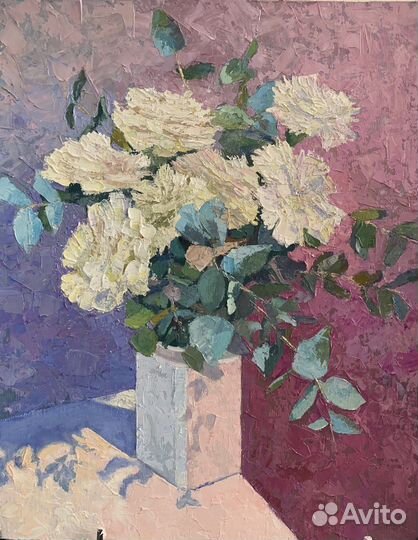 Картина маслом цветы