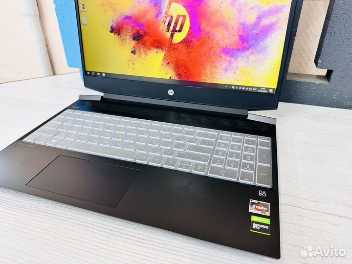 Игровой ноутбук hp GTX 1650 ti ryzen 5-4600